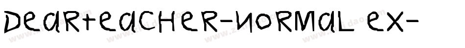 DearTeacher-Normal Ex字体转换